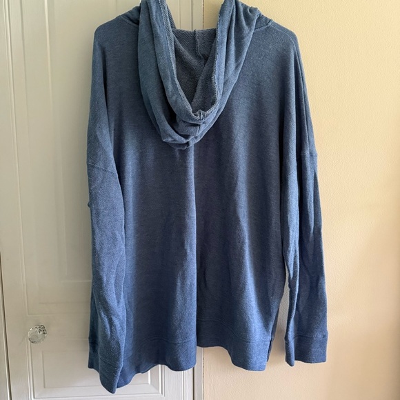 Motherhood Maternity Nursing Get Pumped Blue Hoodie XL Zip down sides - Picture 3 of 6